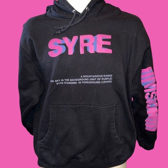 SYRE MSFTS Rep Jaden Smith Beautiful Vision Hoodie Black Graphic Size Large - Picture 1 of 6